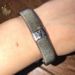 Vintage 90’s RARE Coil Spring Metal Stretch Playboy Bunny Bracelet